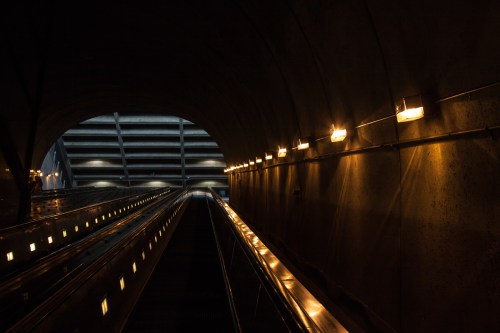 metro escalator