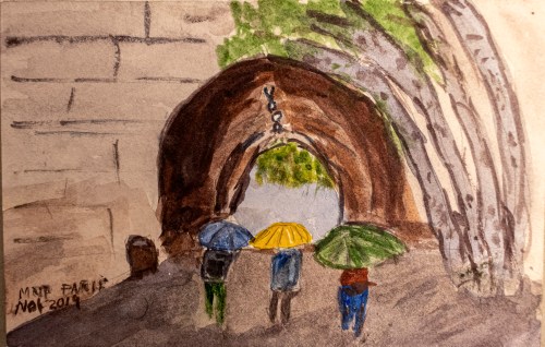 Watercolor Painting in Paris